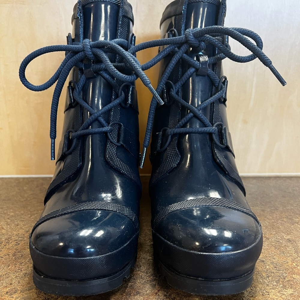 Sorel Rain Boots- Navy Blue